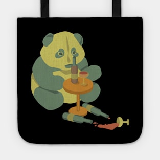 Panda loves a glass of wine a day Tote