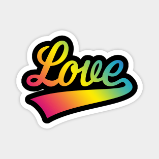 Love (Lettering / Rainbow) Magnet