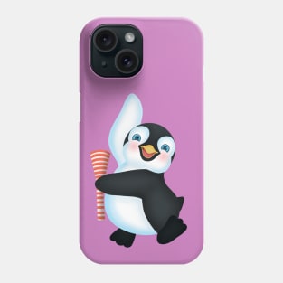 Penguin dancing in the new year Phone Case