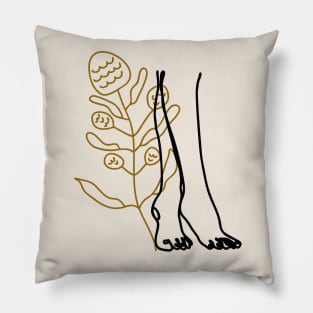 natures dance line art Pillow