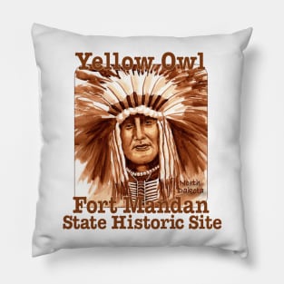 Yellow Owl, Fort Mandan State Historic Site, North Dakota Pillow