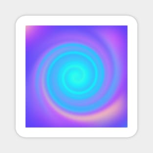 Purple & Blues Gradient Swirl Magnet