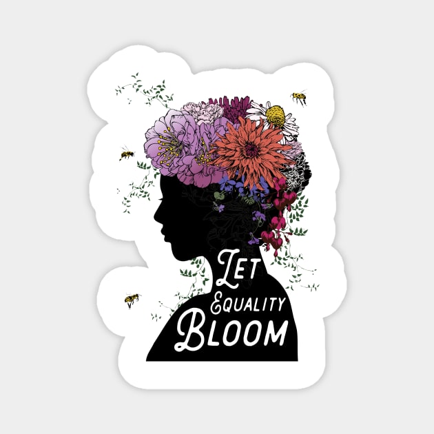 Let Equality Bloom Magnet by BrookeFischerArt