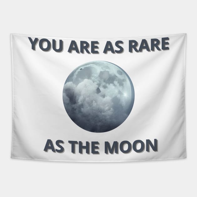 you are as rare as the moon Tapestry by mdr design