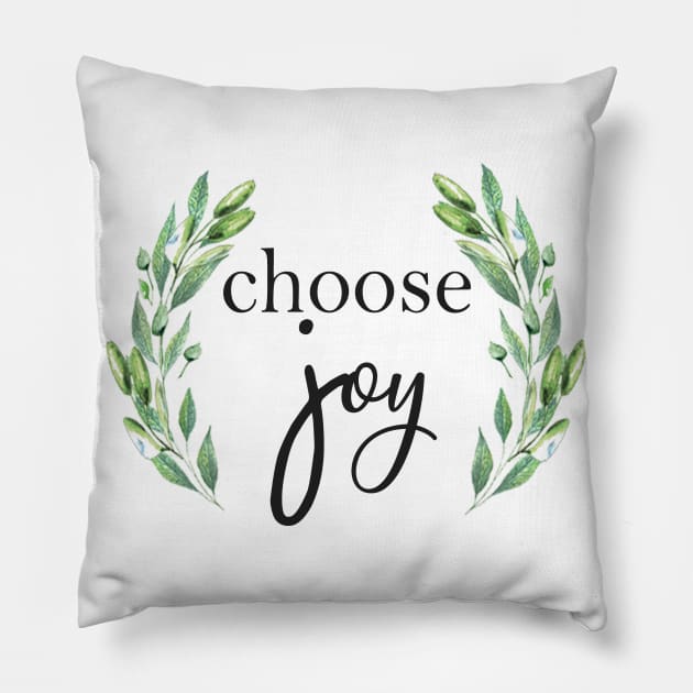 Choose Joy, Inspirational quote Pillow by LatiendadeAryam