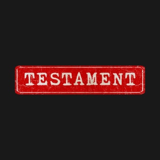 vintage retro plate Testament T-Shirt