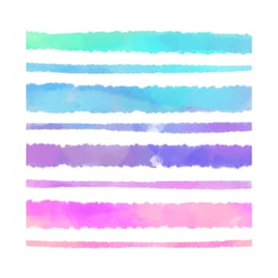 Watercolor stripes T-Shirt