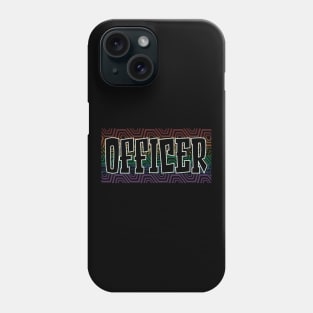 LGBTQ PATTERN USA OFFICER Phone Case