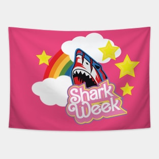 Shark Week Barbie Tapestry