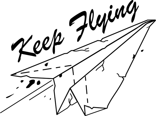 Keep Flying Kids T-Shirt by Mitalim