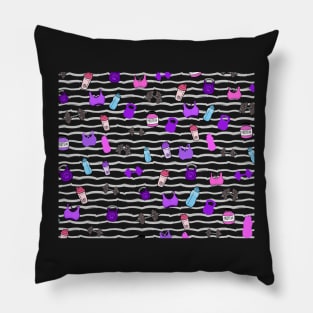 Gym Girl Pattern Protein, Shaker, Bra, Kettlebell, Dumbbell, Water bottle Pillow