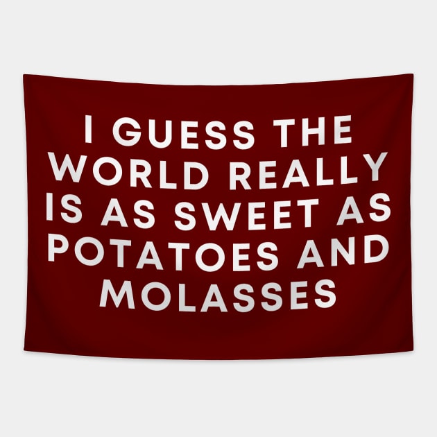 Potatoes and Molasses Tapestry by Likeable Design