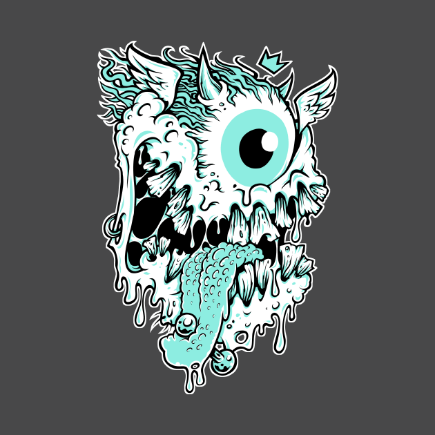 Flying eyeball with teeth by HETCH666