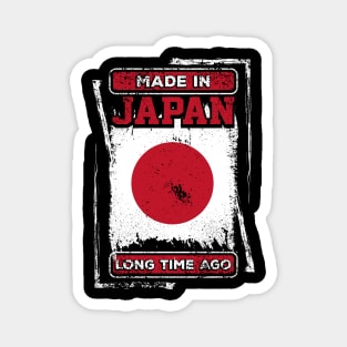 Japan Flag Born Distressed Novelty Gift Magnet