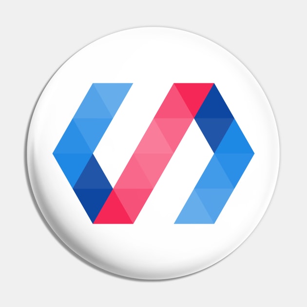 Polymer logo Pin by hipstuff