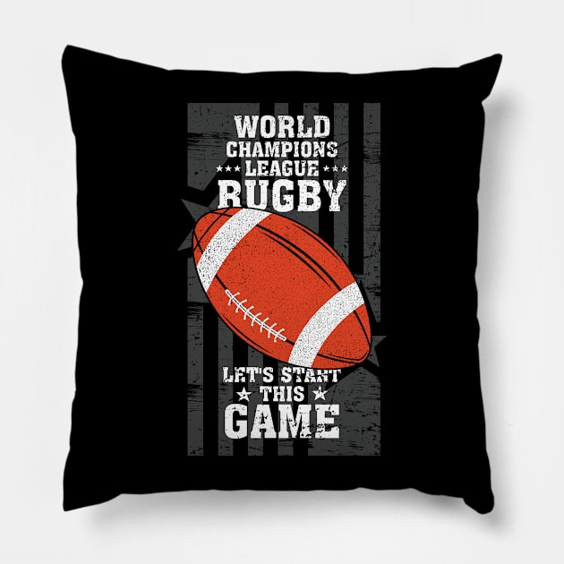 World champions league Pillow by Teefold