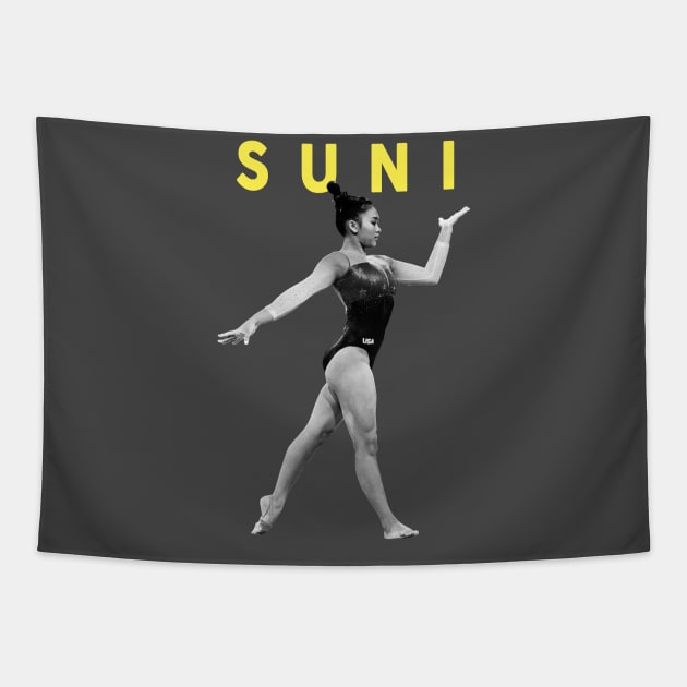 sunisa lee the elite American gymnast fanmade Tapestry by rsclvisual