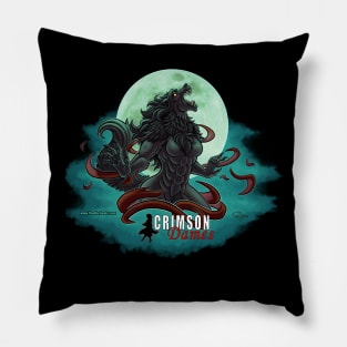 Crimson Dames - Orphan Shewolf - Art on back. Pillow