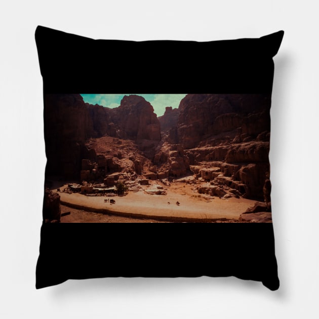 Jordan Petra 3 Pillow by RubenTeshmar