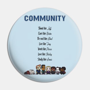 To be like Community · TV show cyan Pin