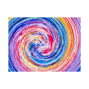 Colorful ink spiral T-Shirt