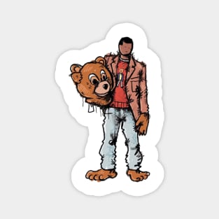 dropout bear face Magnet