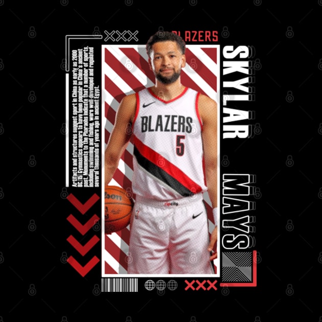 Skylar Mays Paper Poster Version 10 by art.Hamdan