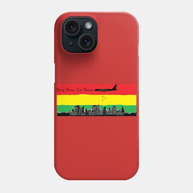 Drop Beats Not Bombs Phone Case by deliriousdan