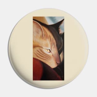 Golden Sunstruck Orange Tabby Pin