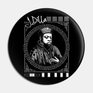 J Dilla / 90s Hip Hop Design Pin