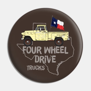 50s Chevy Truck dark colors apparel Pin