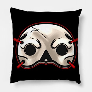 Upper Skull Mask Costume for Halloween Pillow