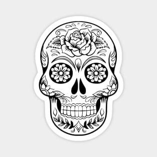 Halloween - Dia De Los Muertos - Day of the Dead Mexican Sugar Skull Magnet