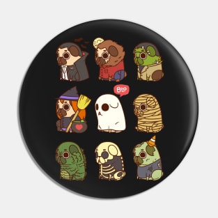 Halloween Puglie Pin