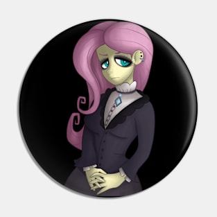 Goth Fluttershy Pin