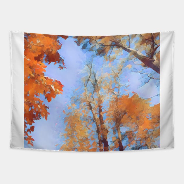 Fall Home Trees Tapestry by InTrendSick