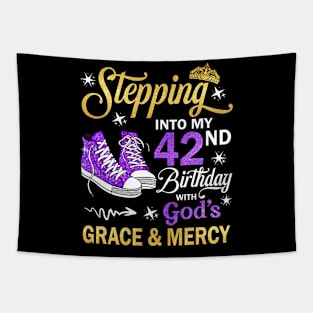 Stepping Into My 42nd Birthday With God's Grace & Mercy Bday Tapestry