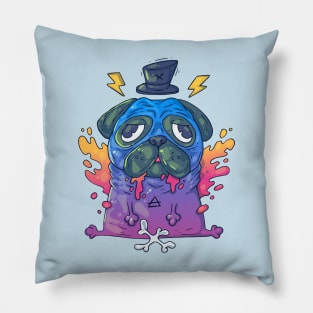 dug pug cool cartoon Pillow