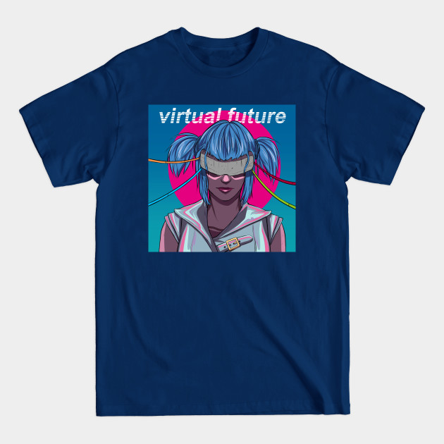 Disover - Virtual Future - Retrowave - T-Shirt