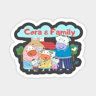 Cora & Family Magnet