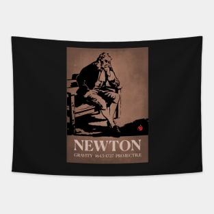 Sir Isaac Newton Apple Gravity Poster Tapestry