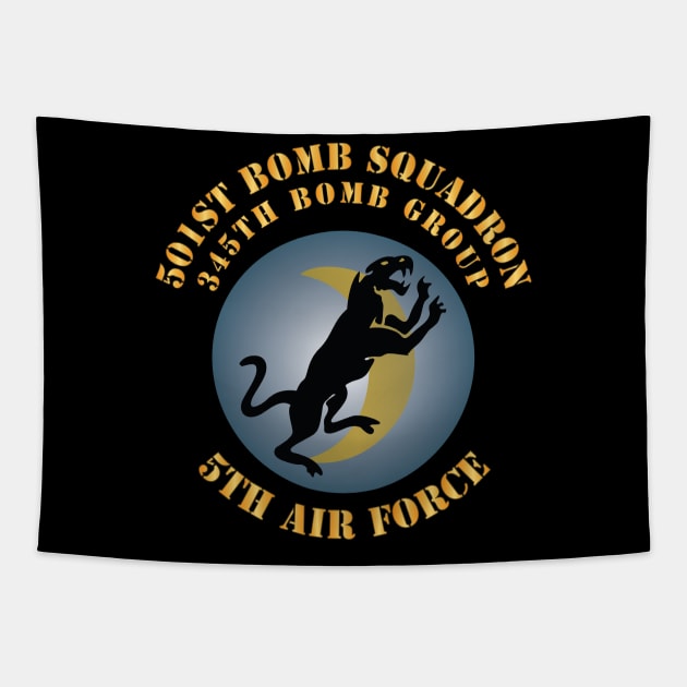 5th AF - 345th BG - 501st Bomb Squadron X 300 Tapestry by twix123844