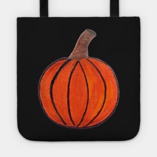 Mini Orange Pumpkin Pattern (Pastel Orange) Tote