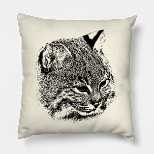 Bobcat portrait Pillow