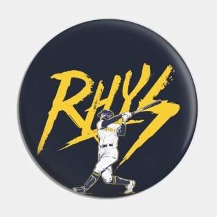 Rhys Hoskins Milwaukee Rhys Lightning Pin