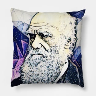 Charles Darwin Portrait | Charles Darwin Artwork 14 Pillow