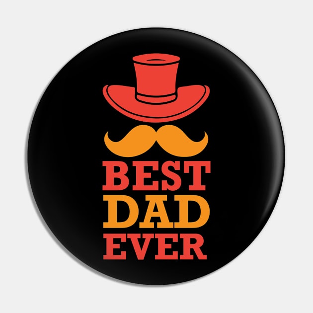 Best Dad Ever T Shirt For Men Pin by Gocnhotrongtoi