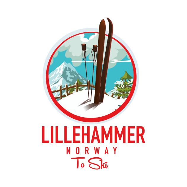 Lillehammer Norway Ski logo by nickemporium1