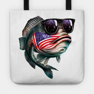 Cool American Bass Fish #2 Tote