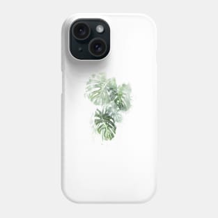 Monstera Plant - Abstract Tropical Art Phone Case